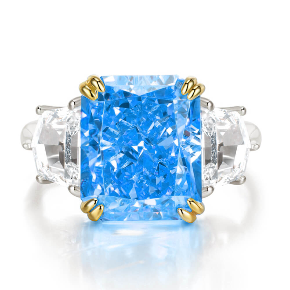 S925 Luxury 13CT High Carbon Diamond Ring-MARDAZA