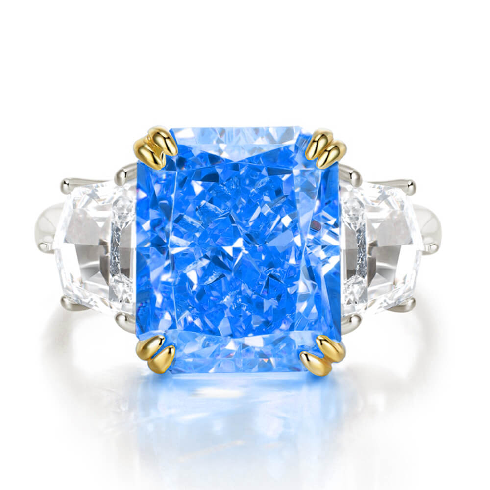 S925 Luxury 13CT High Carbon Diamond Ring-MARDAZA