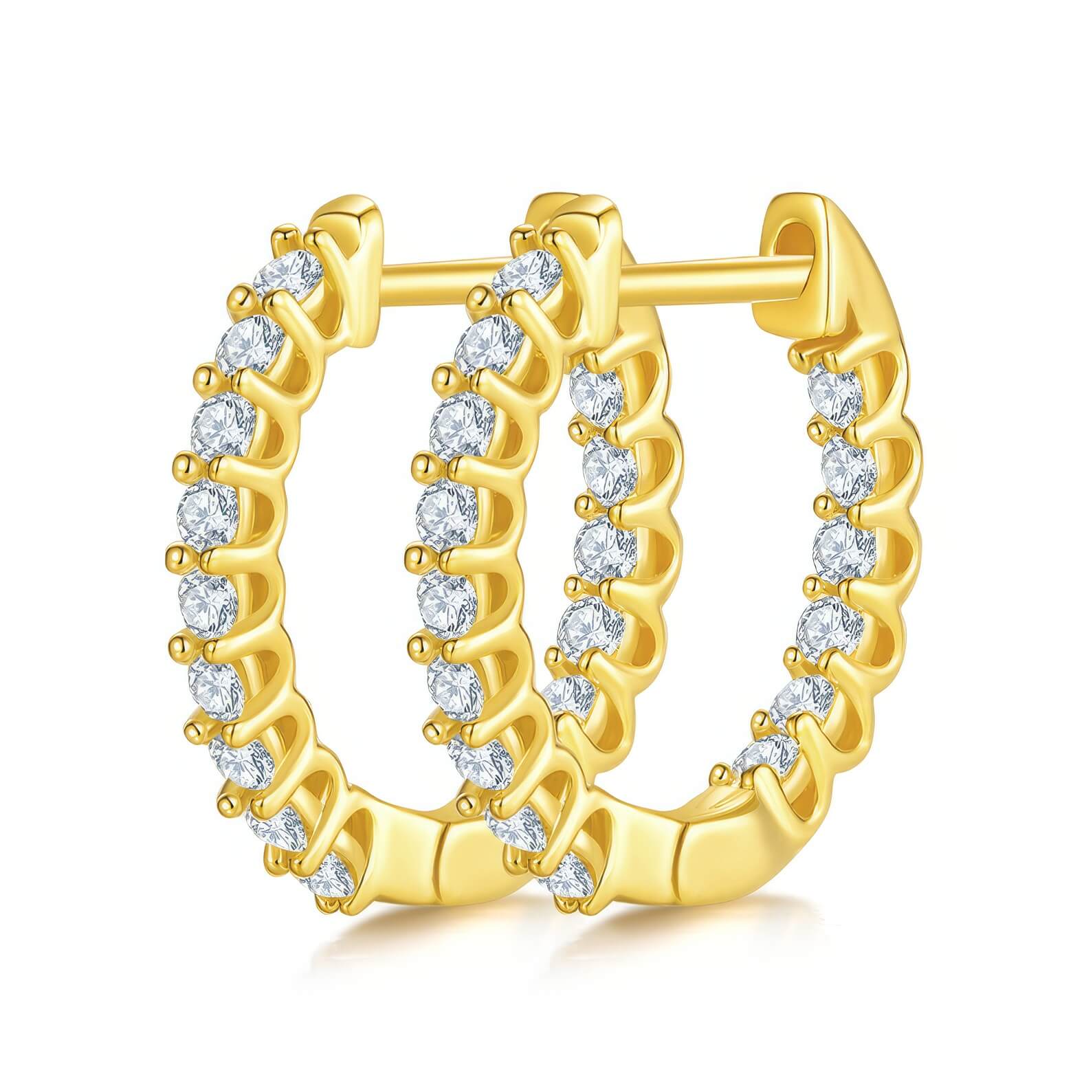 S925 Eternal Connection Moissanite Earrings-MARDAZA