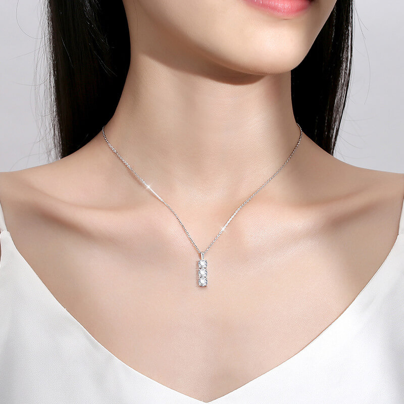  S925 Lucky Moissanite Necklace-MARDAZA