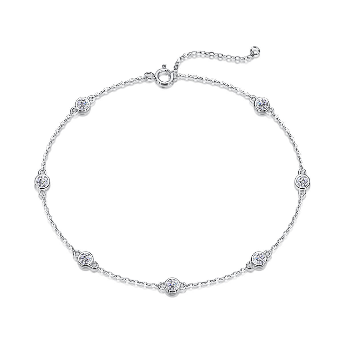 S925 Dancing Bubbles Moissanite Bracelet-MARDAZA