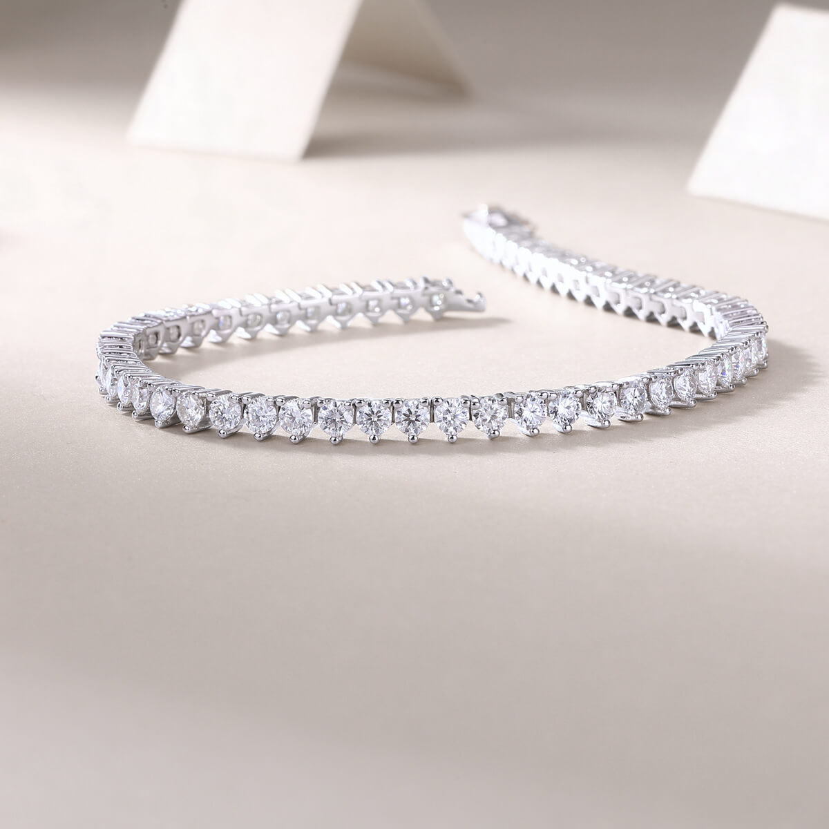 S925 Milestone Moissanite Bracelet-MARDAZA
