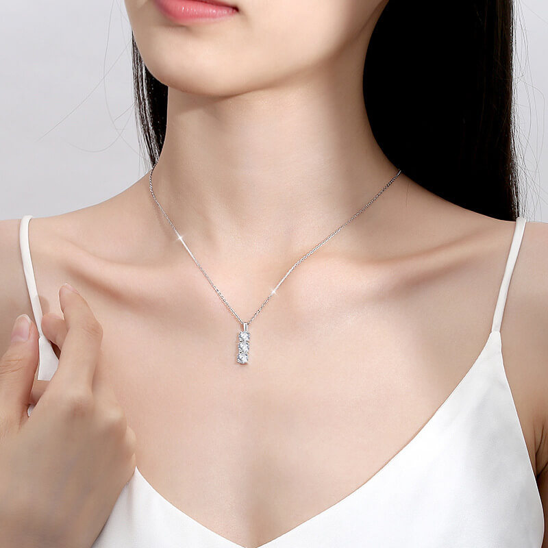  S925 Lucky Moissanite Necklace-MARDAZA