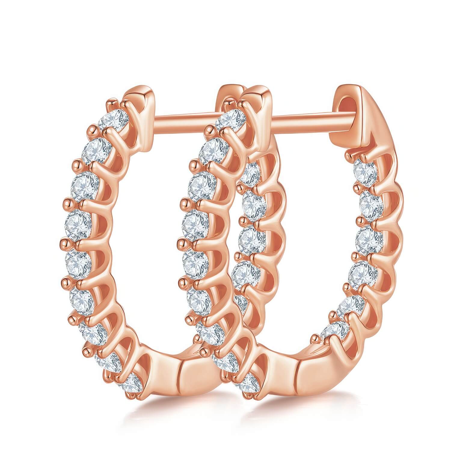 S925 Eternal Connection Moissanite Earrings-MARDAZA