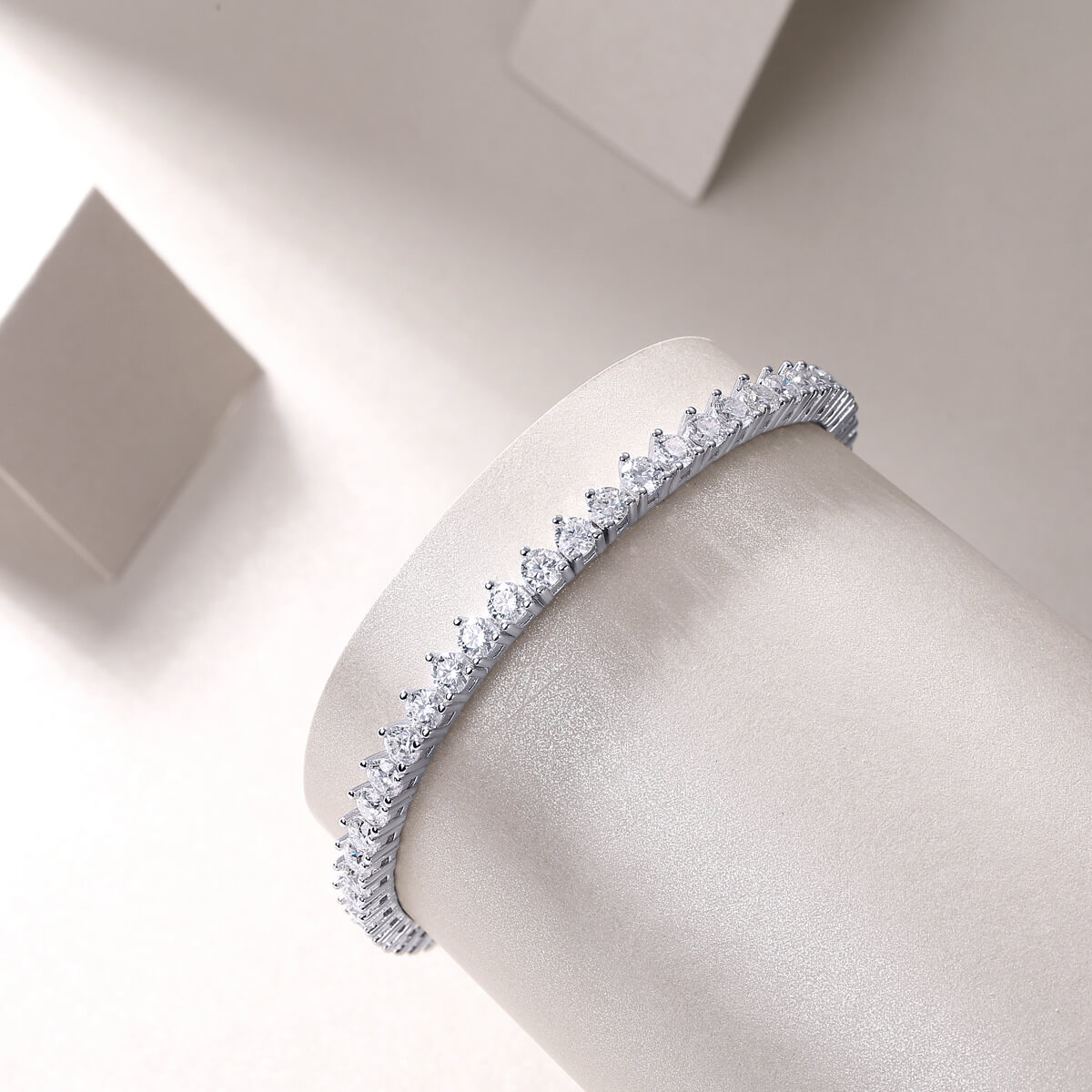 S925 Milestone Moissanite Bracelet-MARDAZA