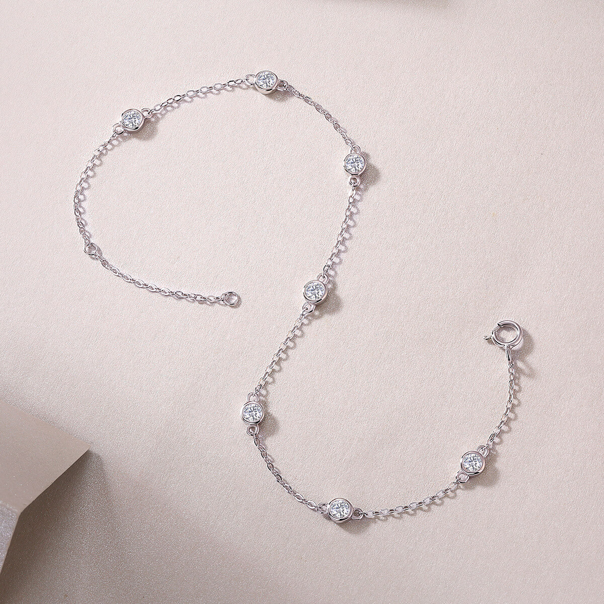 S925 Dancing Bubbles Moissanite Bracelet-MARDAZA