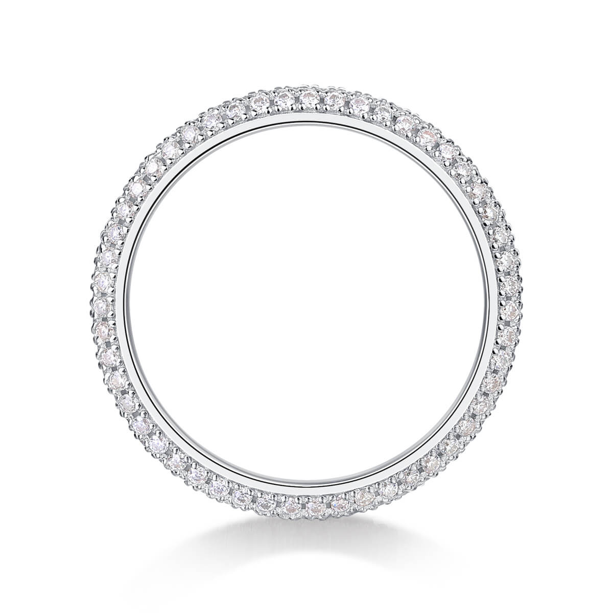 S925 Circle of Perfection Moissanite Ring-MARDAZA
