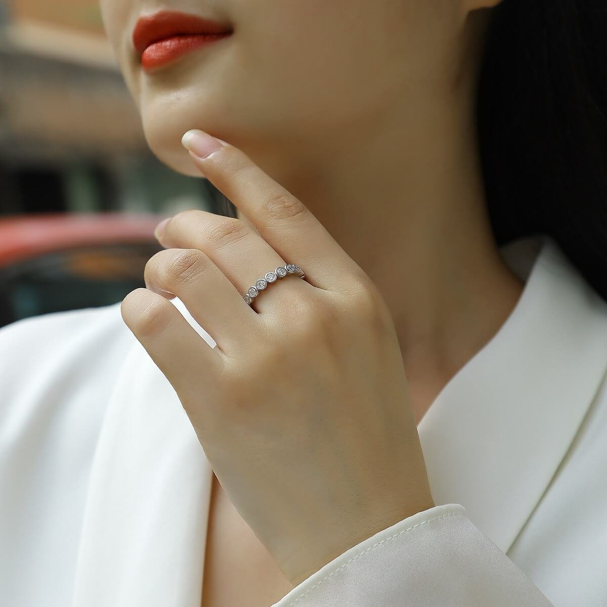 S925 Emergence Moissanite Ring-MARDAZA