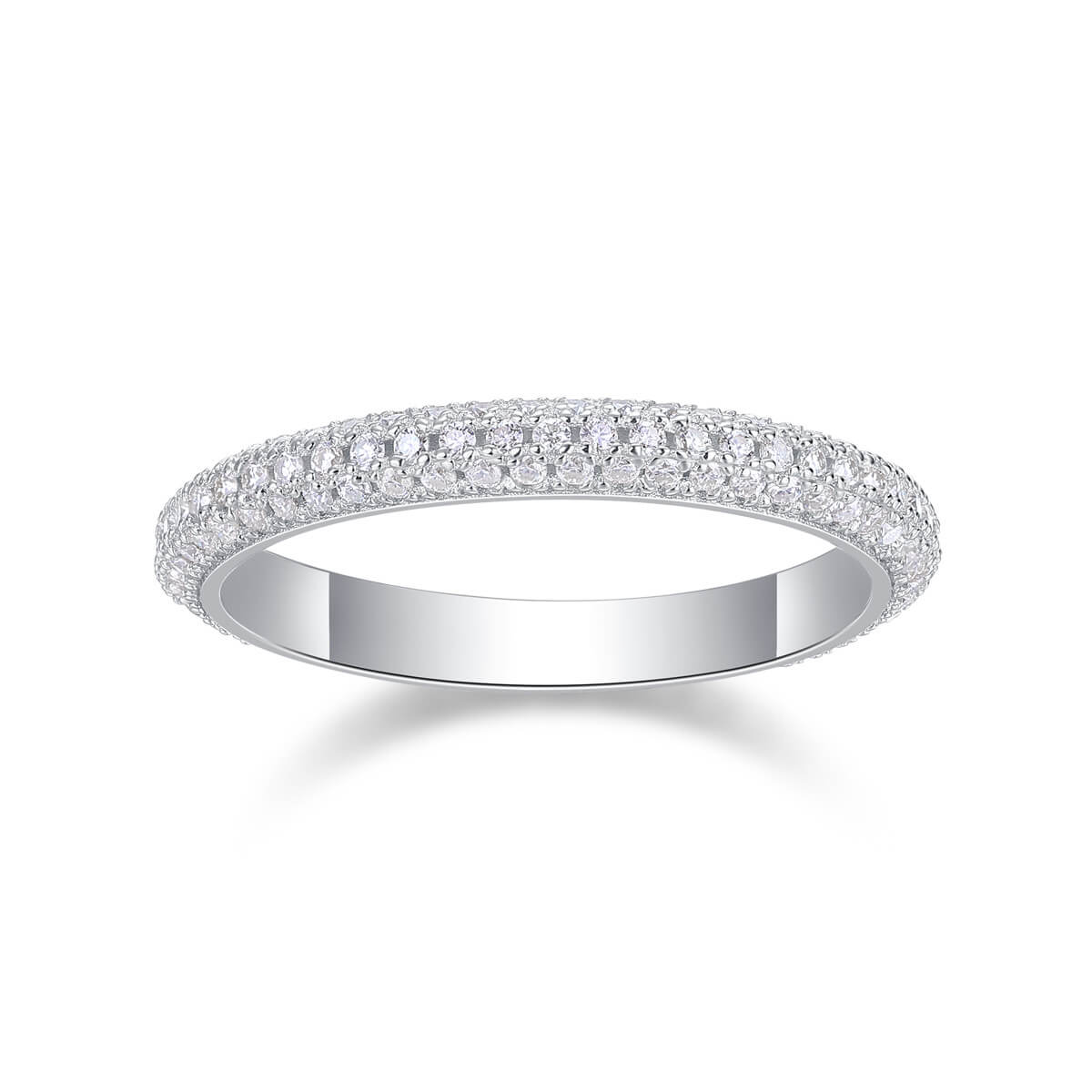 S925 Circle of Perfection Moissanite Ring-MARDAZA