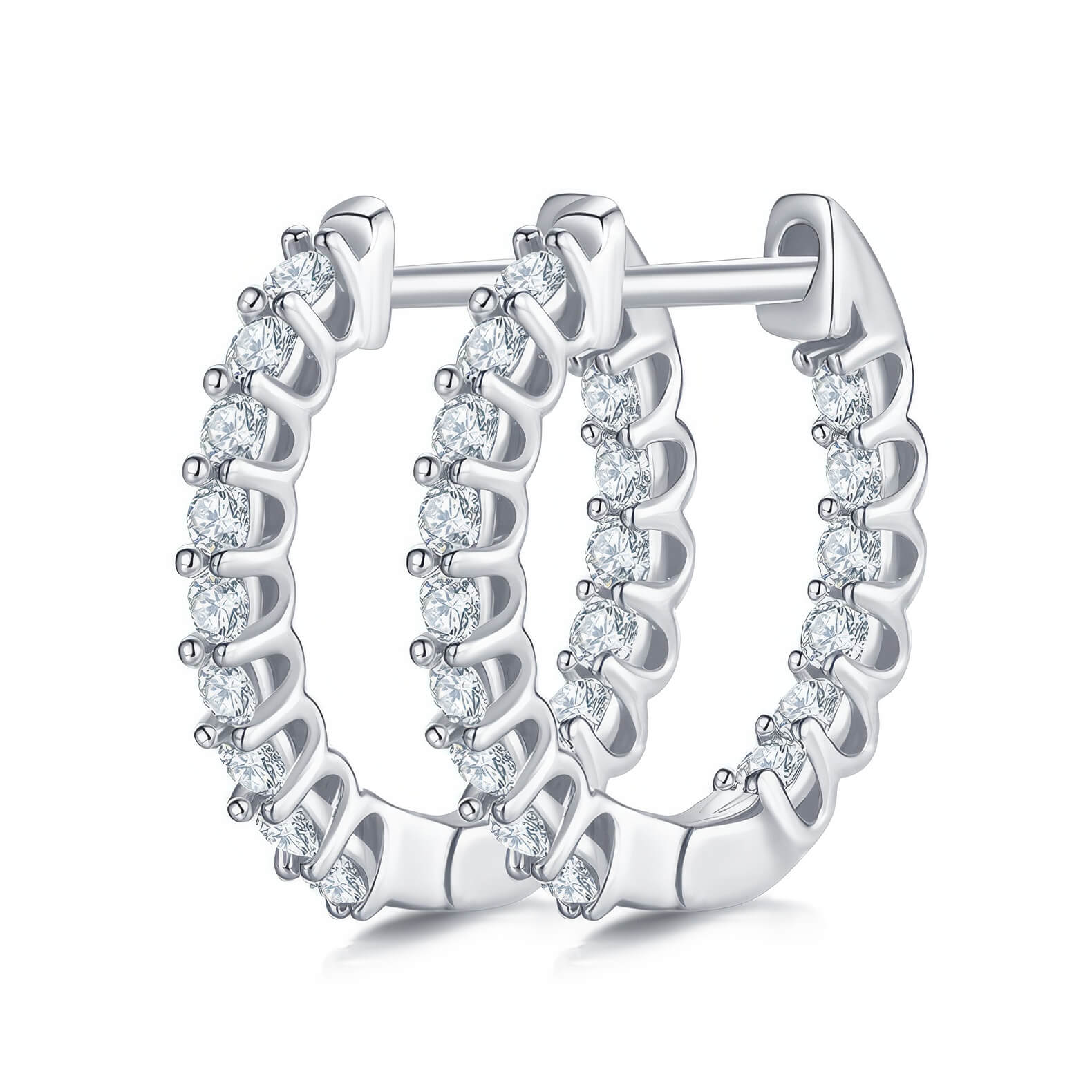 S925 Eternal Connection Moissanite Earrings-MARDAZA