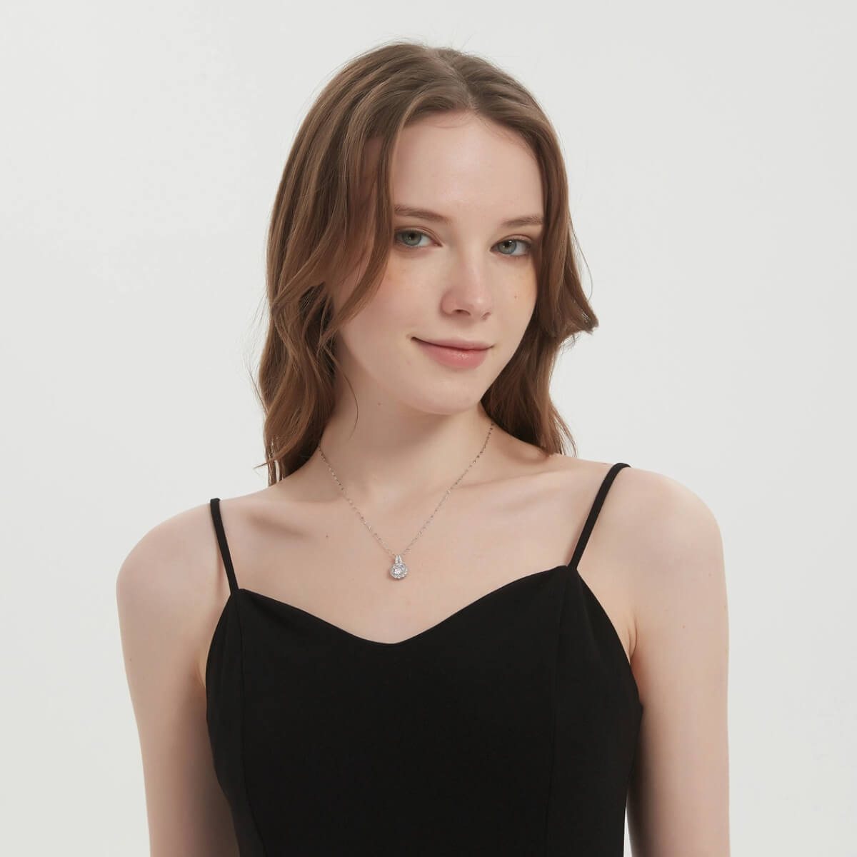 S925 Sunflower Moissanite Necklace