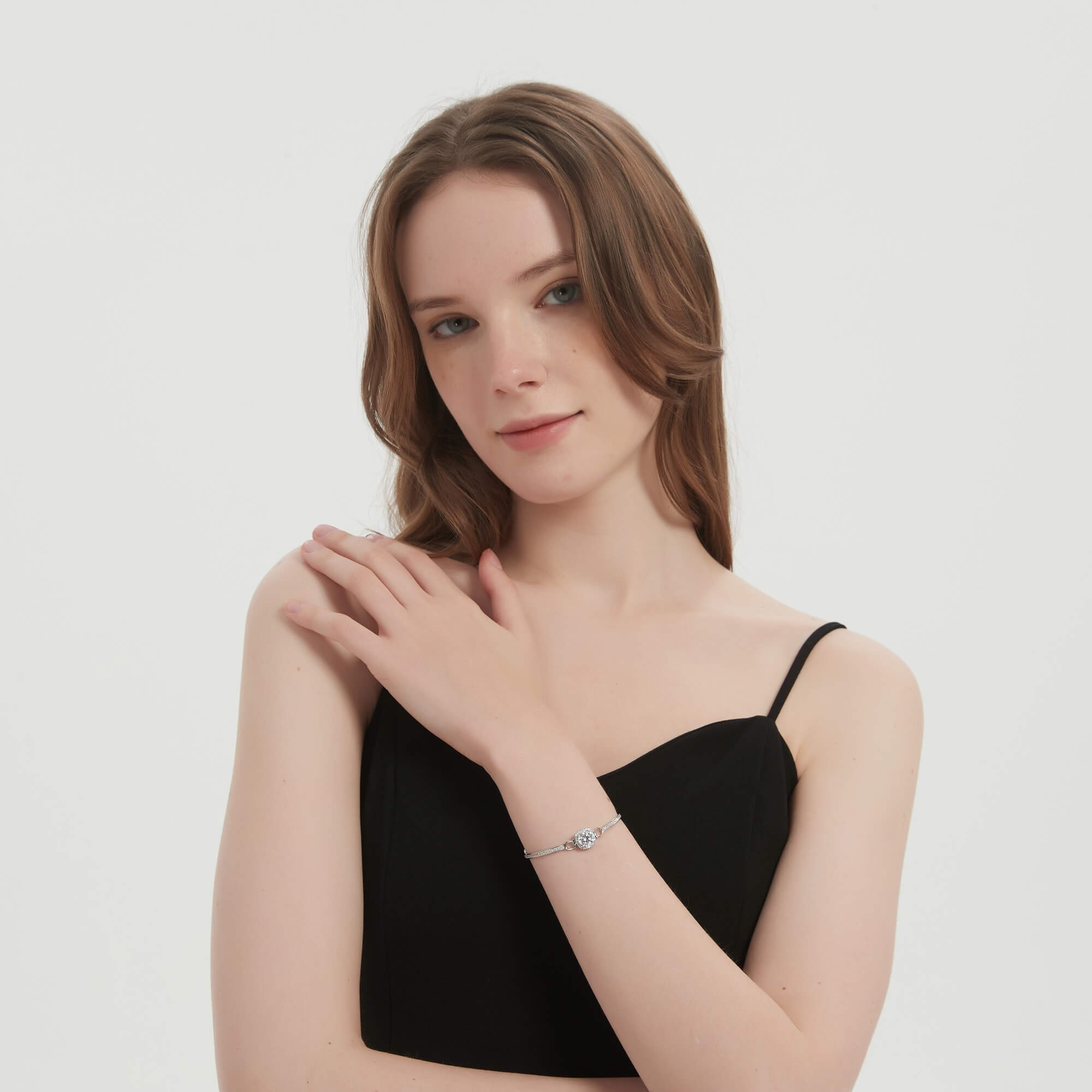 S925 Square Candy Moissanite Bracelet-MARDAZA