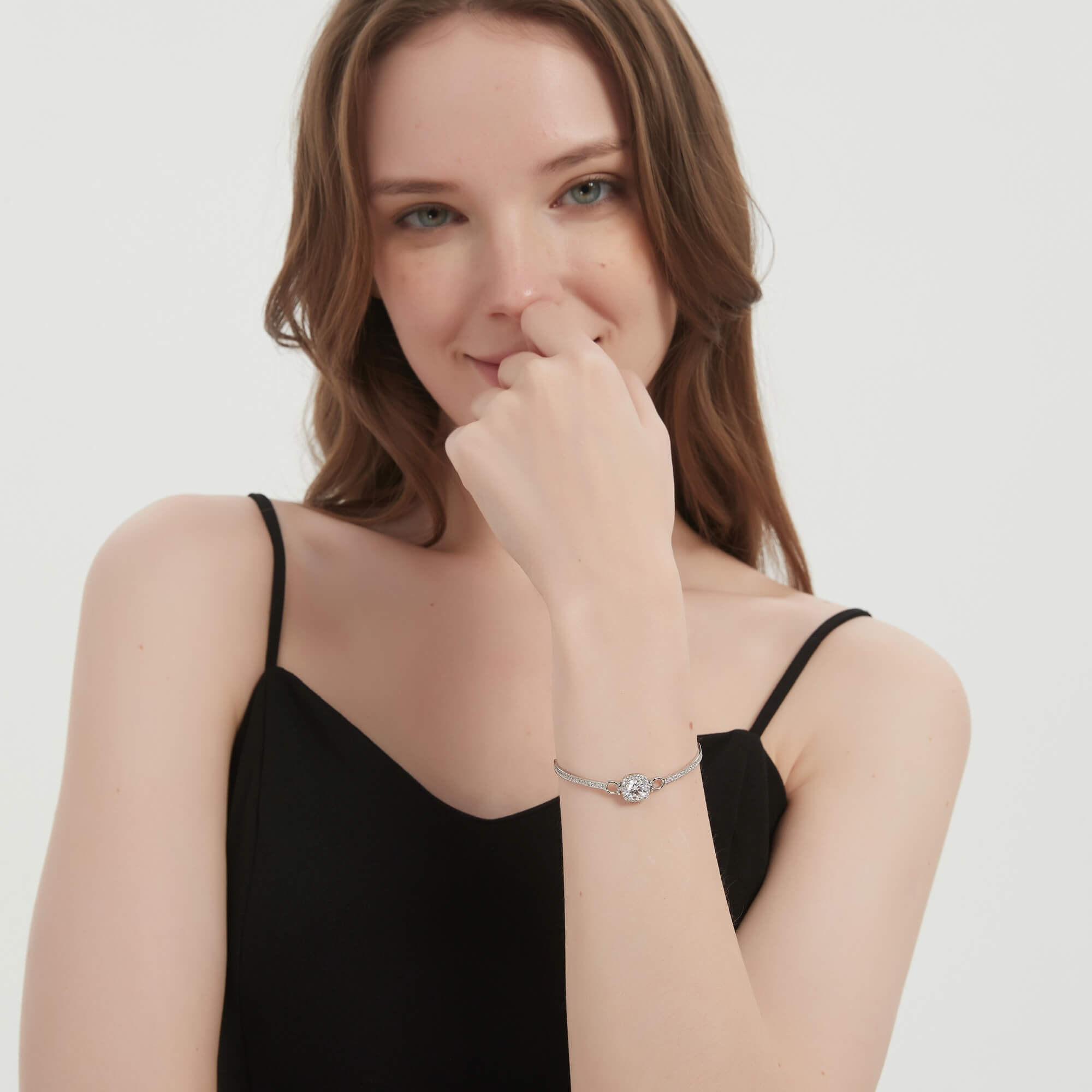 S925 Square Candy Moissanite Bracelet-MARDAZA