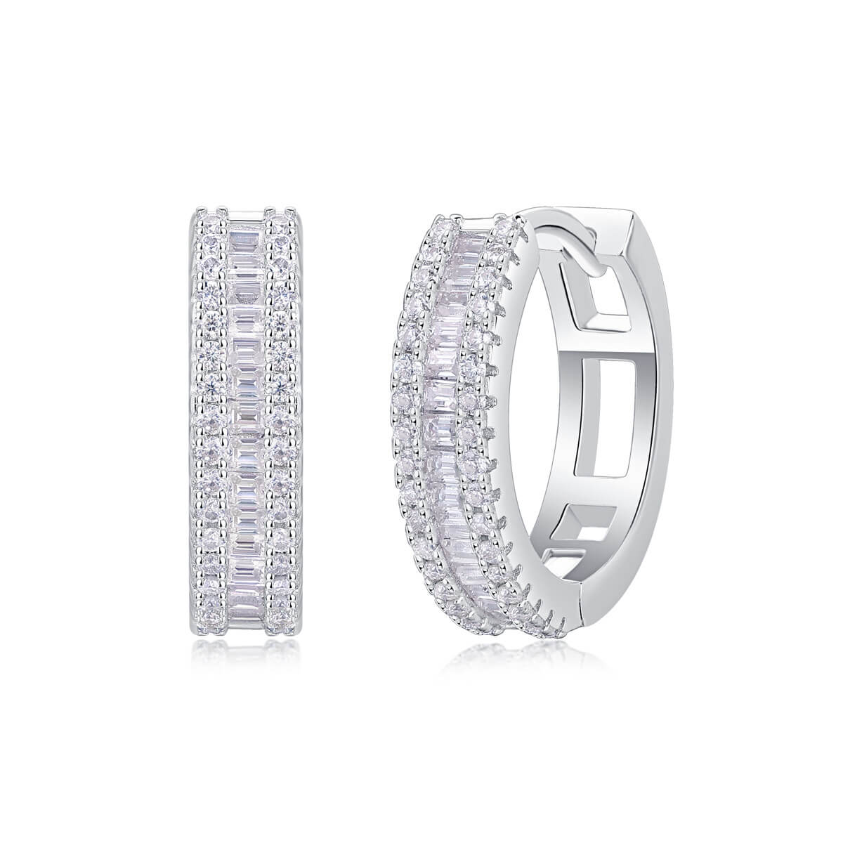 S925 Good Moment Moissanite Earrings-MARDAZA
