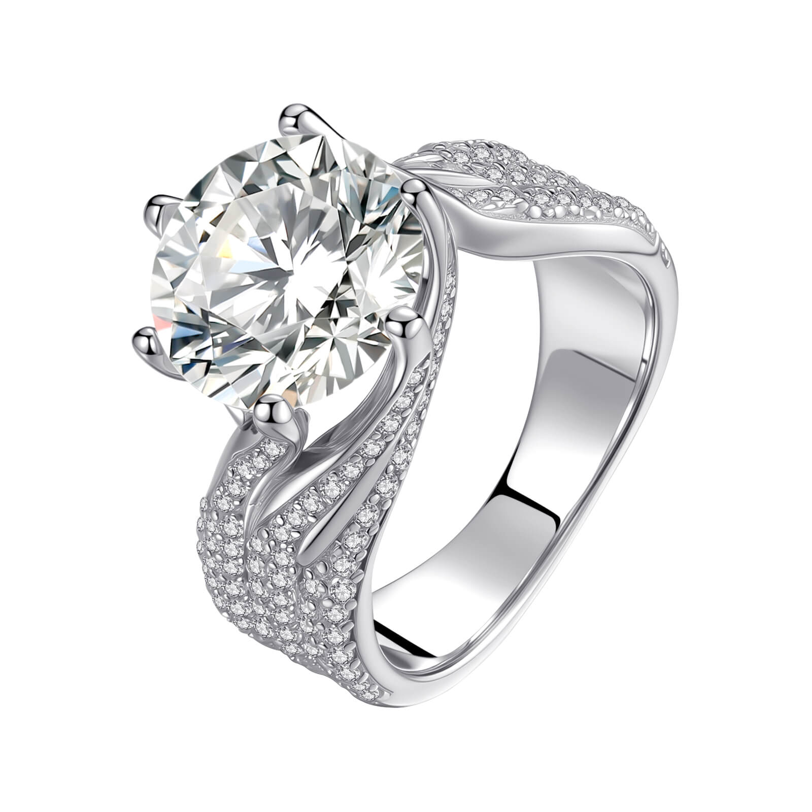 S925 Luxury Moissanite Ring