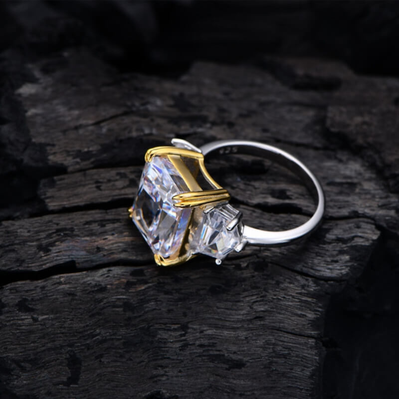 S925 Luxury 13CT High Carbon Diamond Ring-MARDAZA
