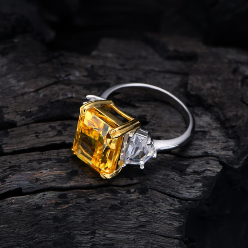 S925 Luxury 13CT High Carbon Diamond Ring-MARDAZA