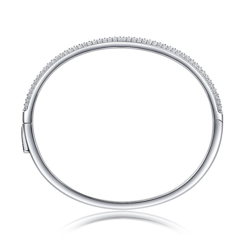 S925 Classic Toroidal Moissanite Bracelet-MARDAZA