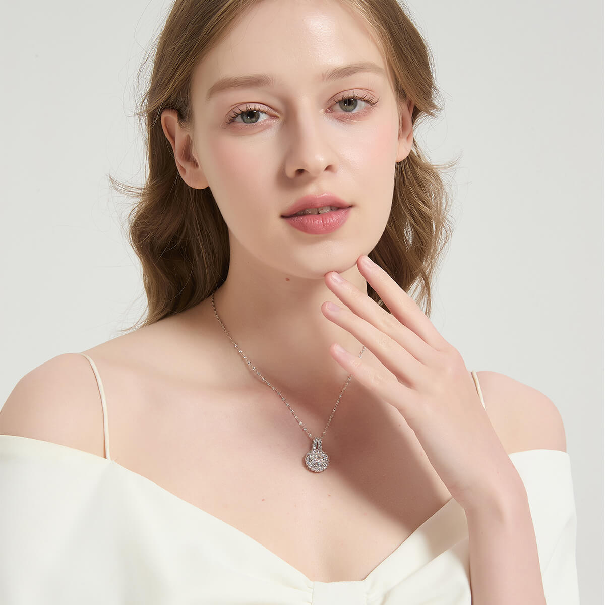 S925 Sunflower Moissanite Necklace