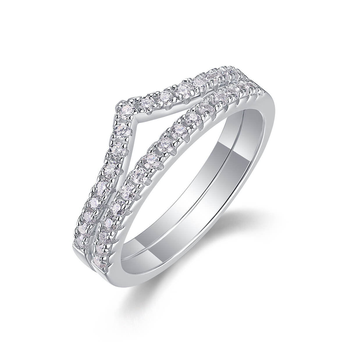 S925 Embrace Moissanite Ring-MARDAZA