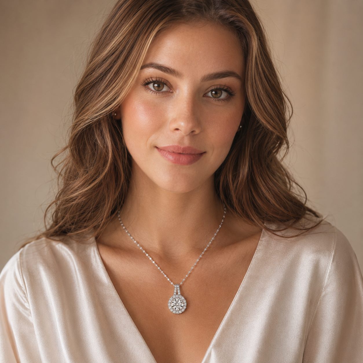 S925 Sunflower Moissanite Necklace