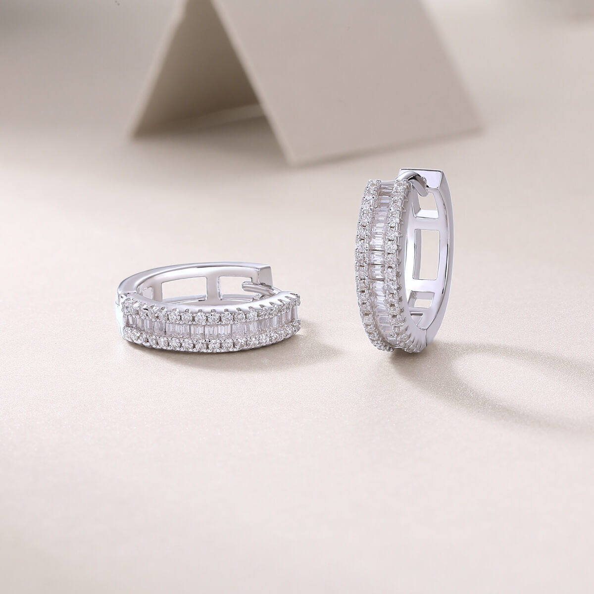 S925 Good Moment Moissanite Earrings-MARDAZA