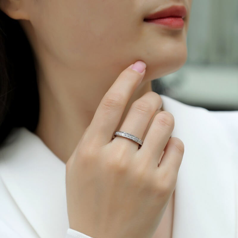 S925 Forever Happy Moissanite Ring-MARDAZA