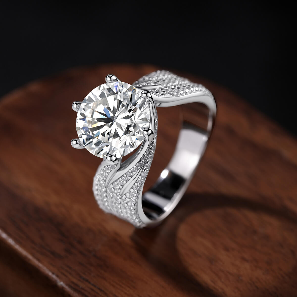 S925 Luxury Moissanite Ring