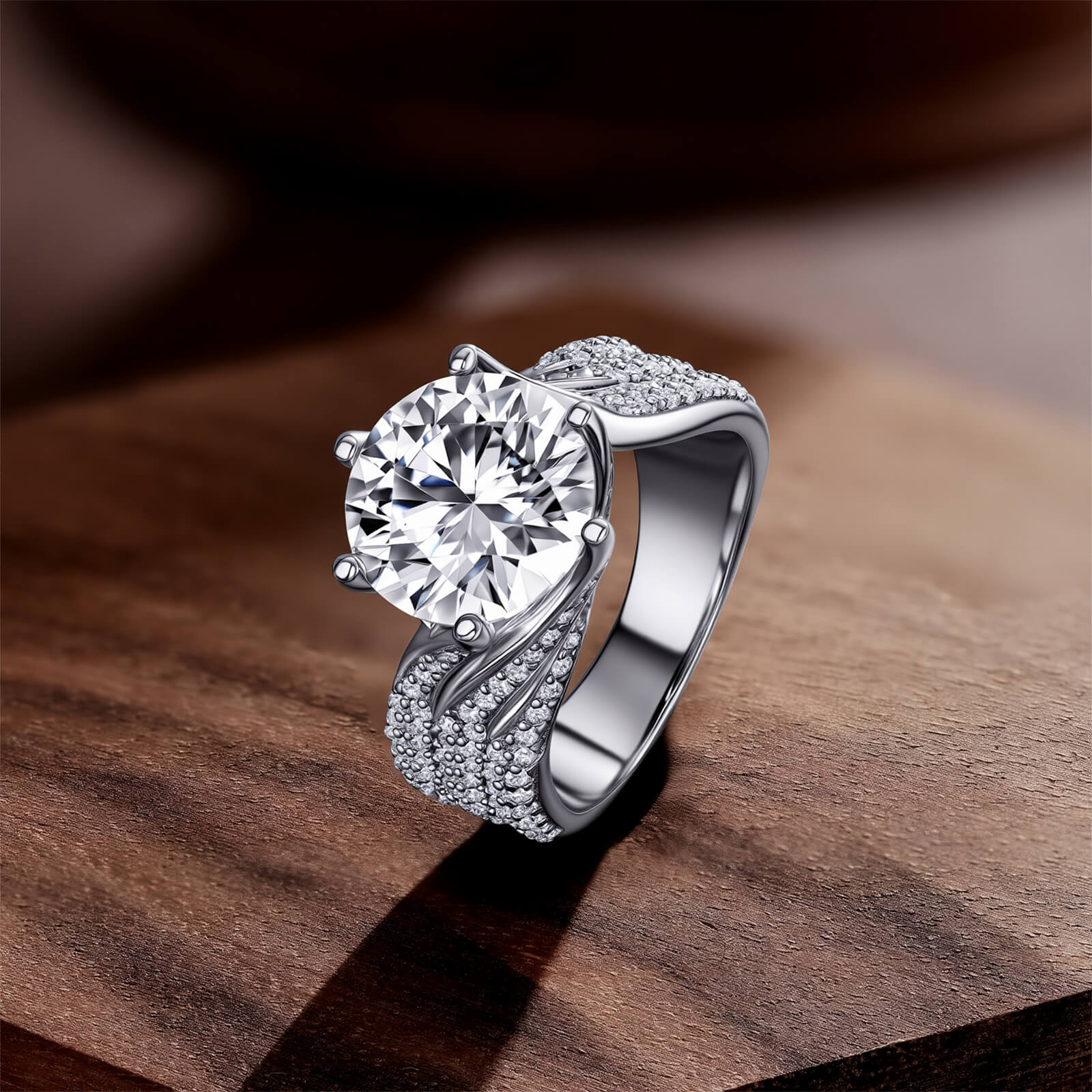 S925 Luxury Moissanite Ring