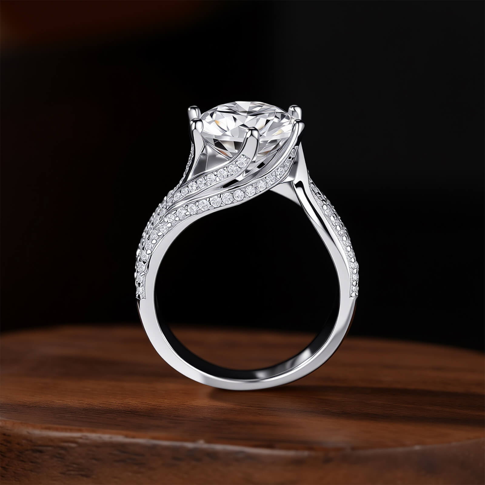 S925 Luxury Moissanite Ring