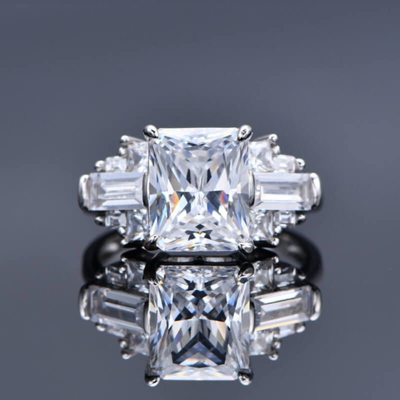 S925 Ice Cut High Carbon Diamond Ring-MARDAZA