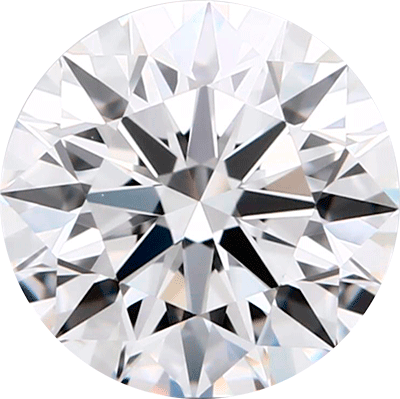 MARDAZA Classic Four-Prong Round Cut Sterling Silver Moissanite Earrings
