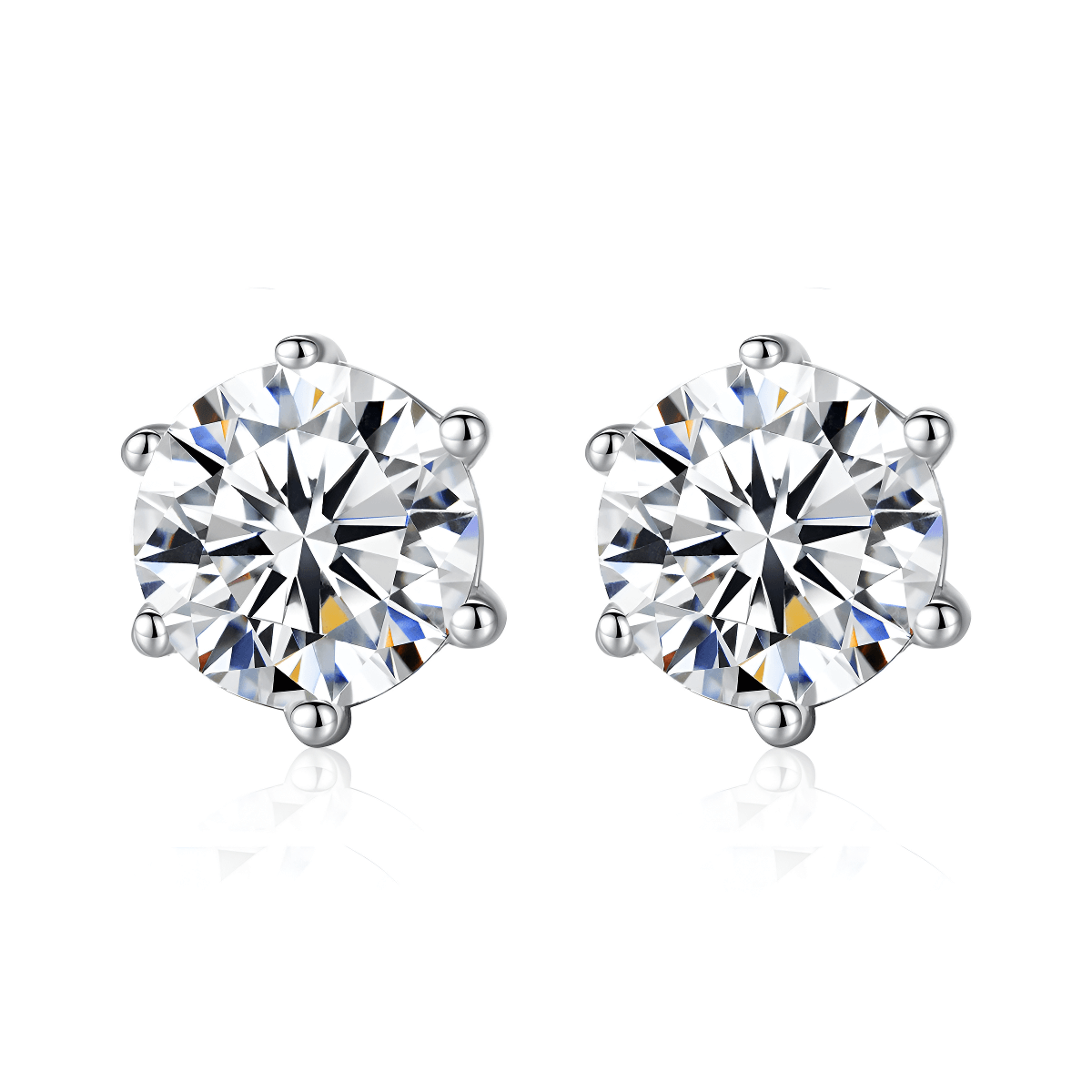 S925 High Carbon Diamond Earrings