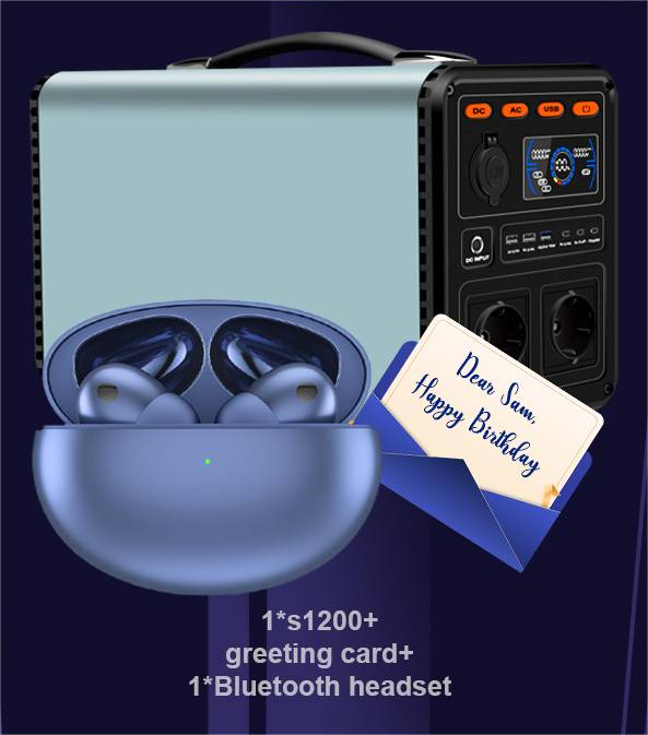 Gift- Kit S1200+Earphone+Greeting Card