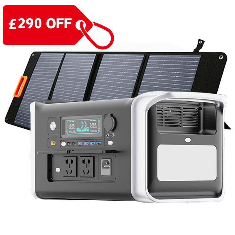 1024Wh With UPS 11 Outputs Flash Charging 1800W Portable Solar Power Station A1000 - Acenergy