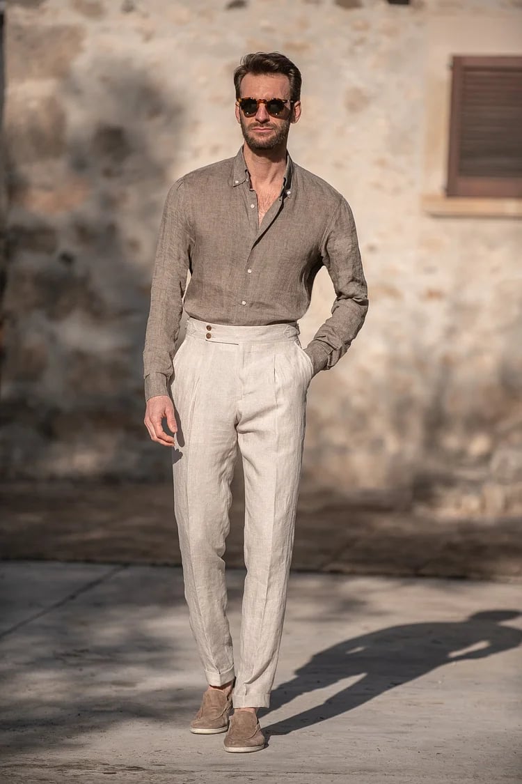 VEKDONE Clearance Items Under 5 Dollars Linen Pants Men Slim Fit Wholesale  Items for Resale Cheap 