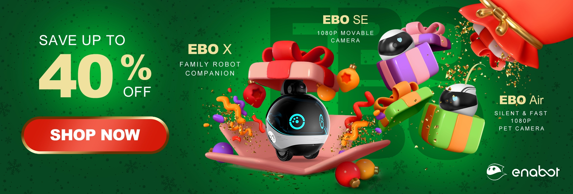 Enabot Ebo-Air Interactive Pet Companion, AI-powered Moving Cam For In
