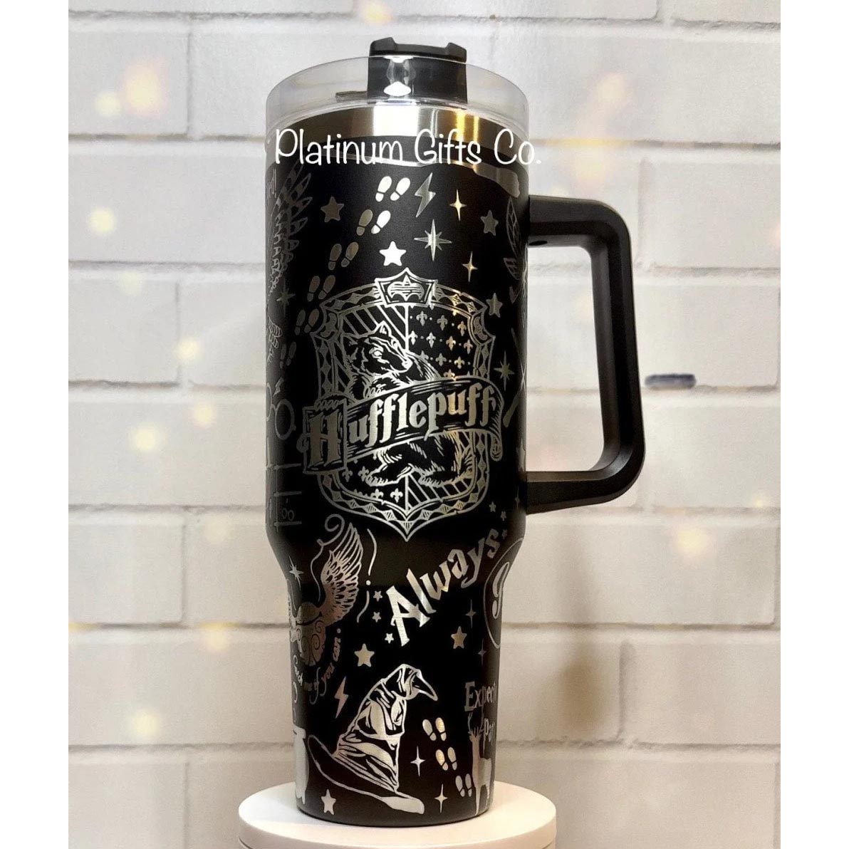 Laser Engraved Harry Potter, Wizard Tumbler With Handle, Stanley