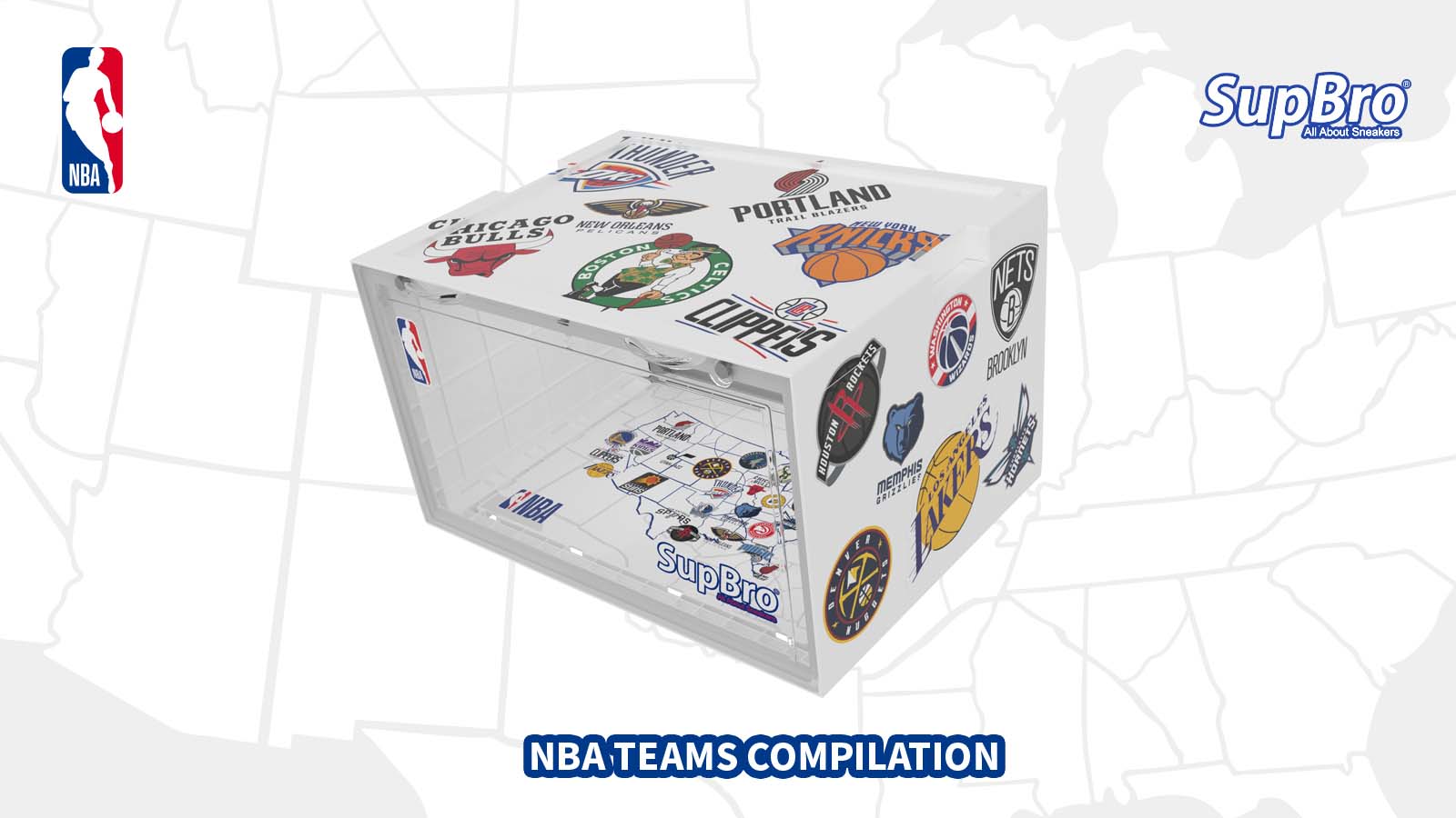 SupBro* NBA Sneaker Organizer/ Box/ Container / Crates