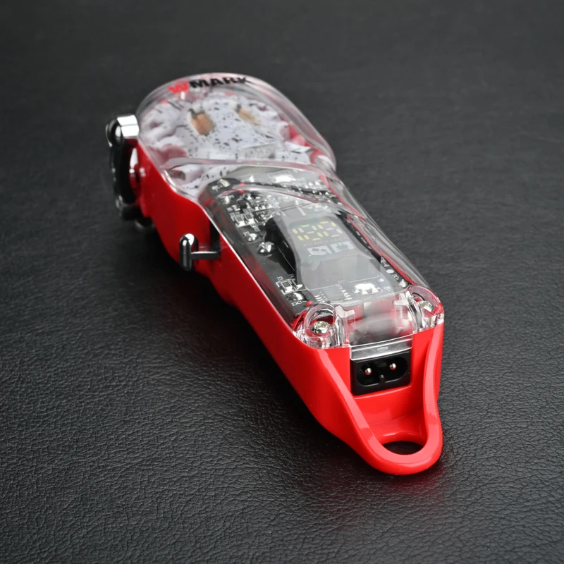 WMARK-Professional rechargeable transparent hair clipper with professional digital display