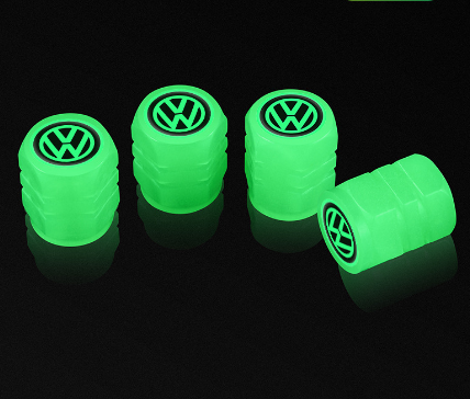 4 PCS Light Up Universal Motorcycle Bike Tire Valve Caps