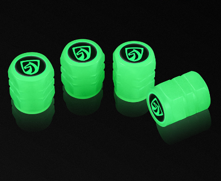 4 PCS Light Up Universal Motorcycle Bike Tire Valve Caps