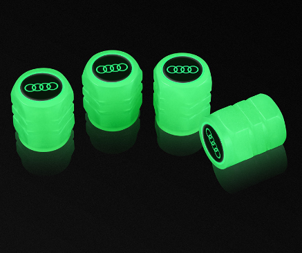 4 PCS Light Up Universal Motorcycle Bike Tire Valve Caps