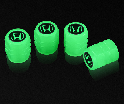 4 PCS Light Up Universal Motorcycle Bike Tire Valve Caps