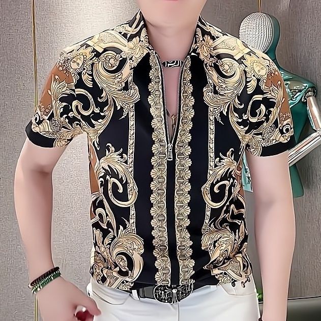 Popular three-dimensional retro Baroque court style Polo