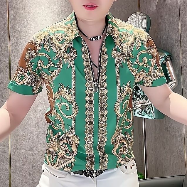 Popular three-dimensional retro Baroque court style Polo