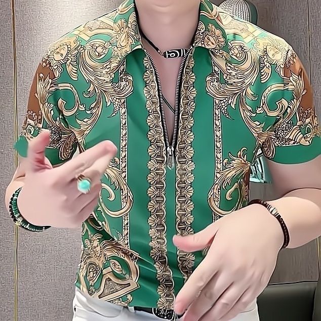 Popular three-dimensional retro Baroque court style Polo