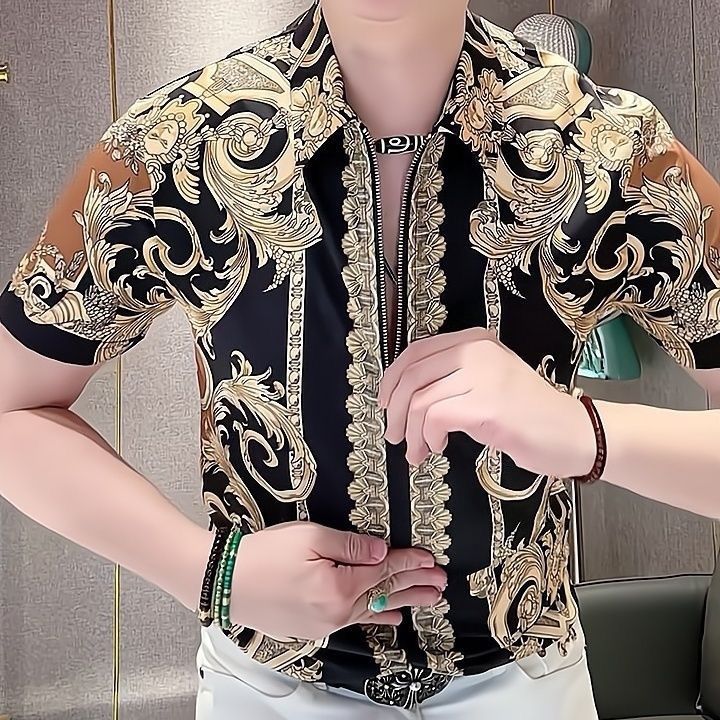 Popular three-dimensional retro Baroque court style Polo