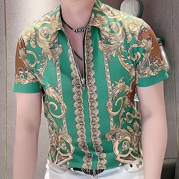 Popular three-dimensional retro Baroque court style Polo