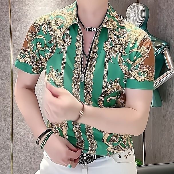 Popular three-dimensional retro Baroque court style Polo